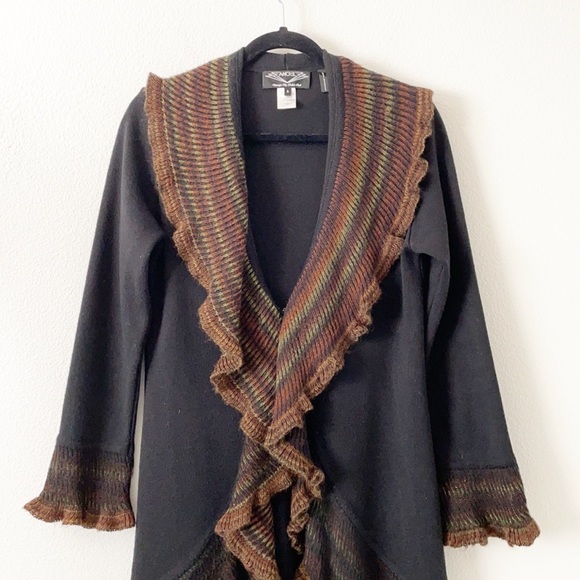 Angel Design By Sabri Ozel Italian Yarn Merino Wool Cardigan Sweater - Picture 4 of 12